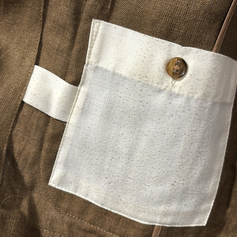 Haspel 100% Linen Sport Coat | Brown | Men’s 42 Short | Classic Summer Blazer - Picture 9 of 14